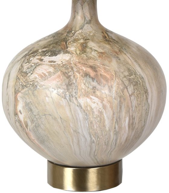 Crestview Sumner Beige/Gold/White Table Lamp