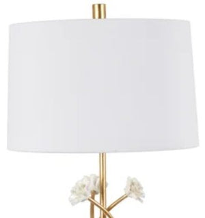 Crestview Gold/White 31.5 Inch Table Lamp