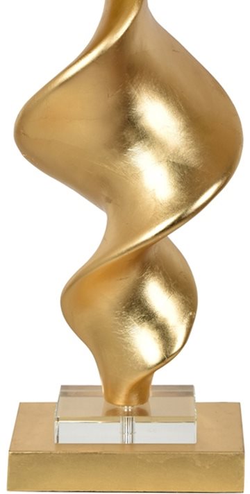 Crestview Summit Gold Leaf Table Lamp