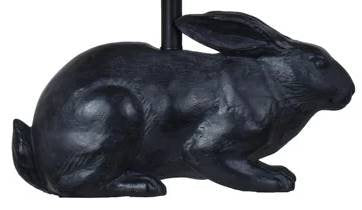 Crestview Rabbit Black Table Lamp