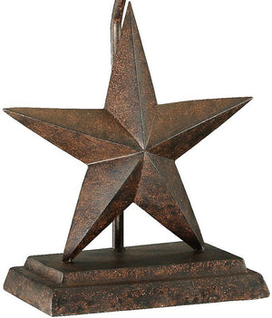 Crestview Star Resin Rustic Table Lamp