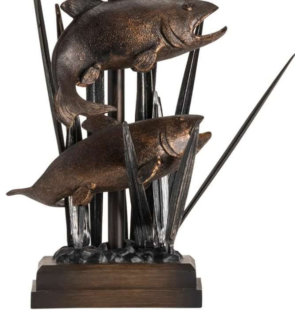 Crestview Upstream Bronze Table Lamp