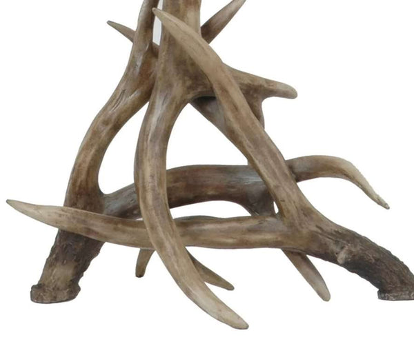 Crestview Deer Shed Resin Weathered Antler Table Lamp