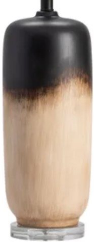 Crestview Latina Beige/Black/Light Brown Table Lamp