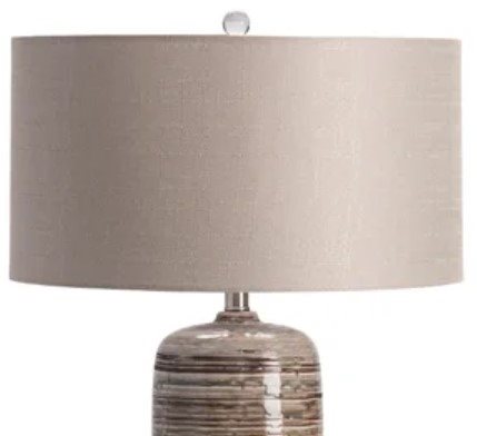 Crestview Ashlar Gray Table Lamp