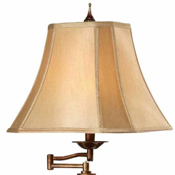 Crestview Tyler Oriental Gold Floor Lamp