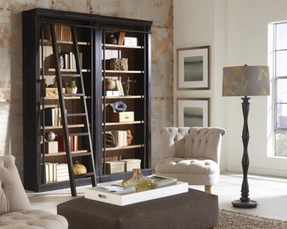 Martin Furniture Toulouse Aged Ebony 94 Inch Tall Bookcase