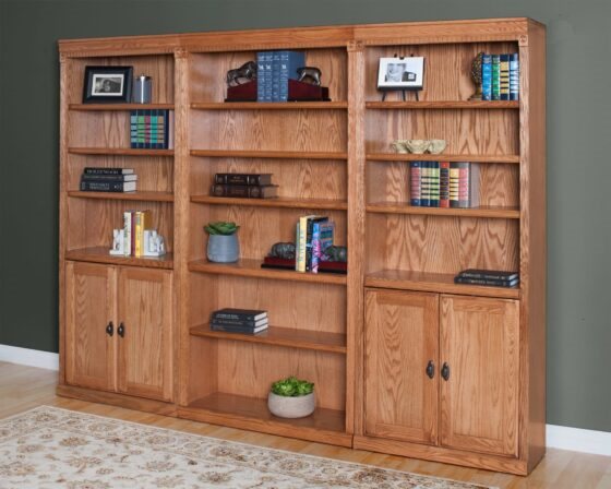Martin Furniture Huntington Wheat Lower Door Bookcase