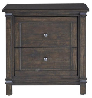American Woodcrafters Farmwood Whiskey Barrell 2-Drawer Nightstand