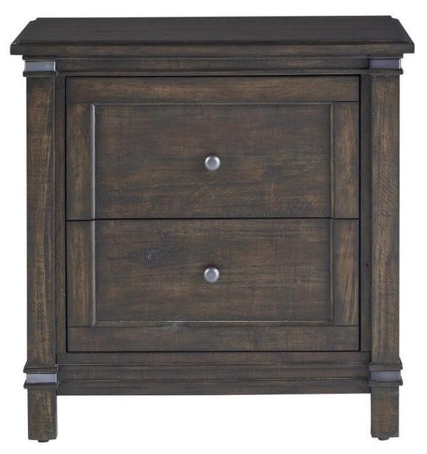 American Woodcrafters Farmwood Whiskey Barrell 2-Drawer Nightstand