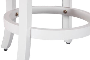 American Woodcrafters Belmont X-Back Wooden Bar Stool White