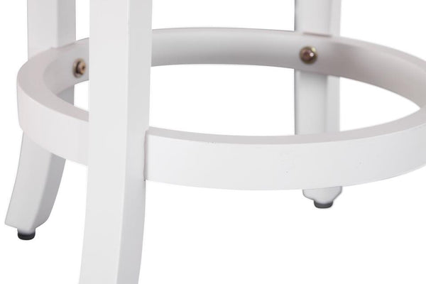 American Woodcrafters Belmont X-Back Wooden Bar Stool White