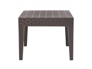 Rainbow Outdoor Alaska End Table in Brown