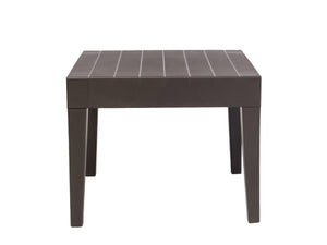 Rainbow Outdoor Alaska End Table in Brown Wood