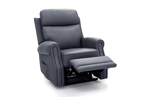 Barcalounger Sorrento Ocean Lance Power Lux Lift Chair Leather Recliner