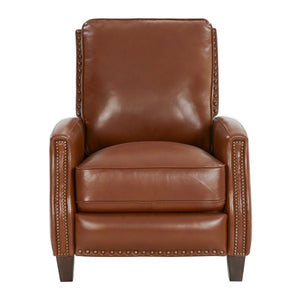 Barcalounger Colchester Bitters Melrose Fabric & Leather High/Low-Leg Recliner Chair