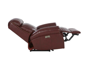 Barcalounger Marisol Cabernet Blair Big & Tall Power Leather Recliner