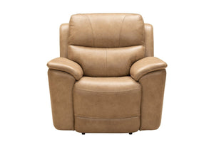 Barcalounger Elliott Taupe Kaden Leather Recliner