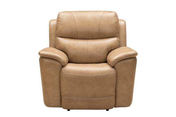 Barcalounger Elliott Taupe Kaden Leather Recliner