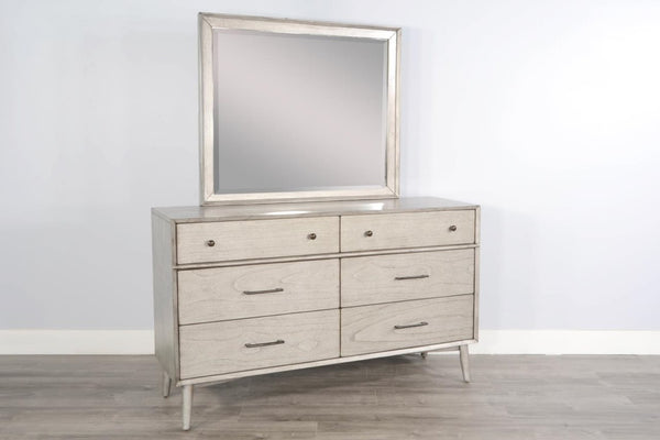 Sunny Designs American Modern Grey 6-Drawer Dresser