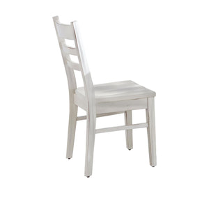 Sunny Designs Bayside Marble White Ladderback Dining Chair