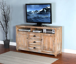 Sunny Designs Durango Weathered Brown 60 Inch TV Stand Console