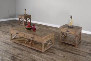 Sunny Designs Durango Weathered Brown Cocktail Table(No Basket)