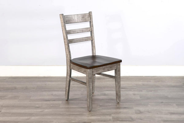 Sunny Designs Homestead Hills 37 Inch Tobacco Leaf & Alpine Grey Ladderback Dining Chair