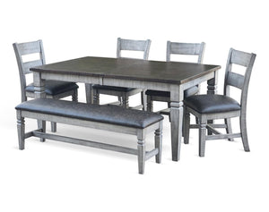 Sunny Designs Homestead Hills Tobacco Leaf & Alpine Grey 66-90 Inch Extension Dining Table