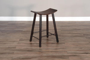 Sunny Designs Homestead Tobacco Leaf 24 Inch Stool Wood Seat