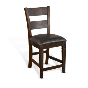 Sunny Designs Homestead Tobacco Leaf Ladderback 41 Inch Barstool