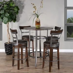 Sunny Designs Homestead Tobacco Leaf Pub Table