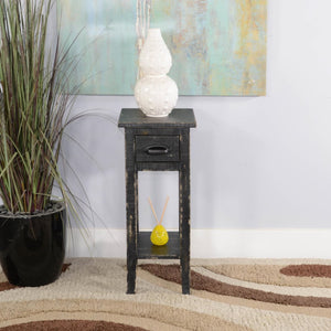 Sunny Designs Marina Black Sand Chair Side Table