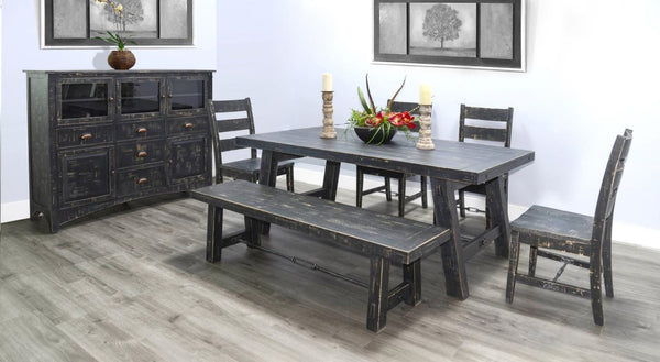 Sunny Designs Marina Black Sand Dining Table