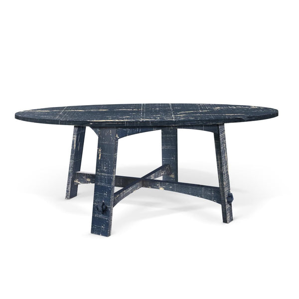 Sunny Designs Marina Ocean Blue 54 Inch Round Dining Table