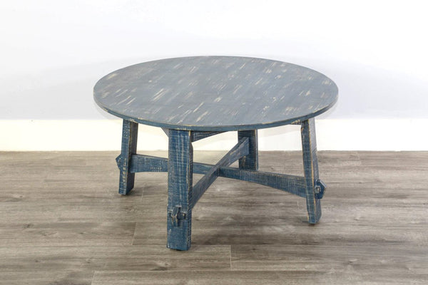 Sunny Designs Marina Ocean Blue Coffee Table