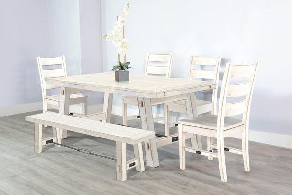 Sunny Designs Marina White Sand Dining Table