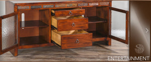 Sunny Designs Santa Fe Dark Chocolate 60 Inch TV Stand Console