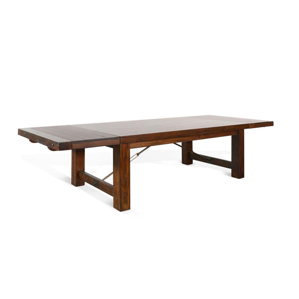 Sunny Designs Tuscany Vintage Mocha 86-122 Inch Extension Dining Table