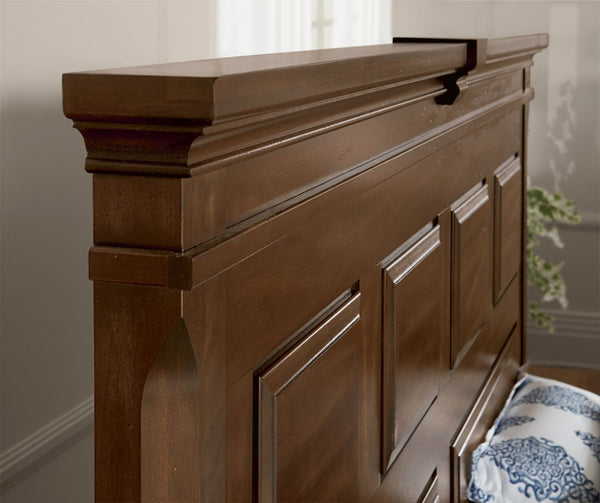 Vaughan-Bassett Heritage Amish Cherry King Mansion Bed