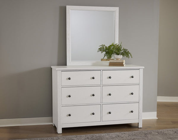Vaughan-Bassett Fundamentals White Landscape Mirror