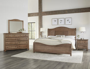Vaughan-Bassett Cool Farmhouse Natural Sleigh Queen Headboard