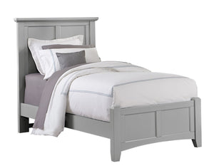 Vaughan-Bassett Bonanza Gray Twin Mansion Bed