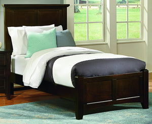 Vaughan-Bassett Bonanza Merlot Twin Mansion Bed