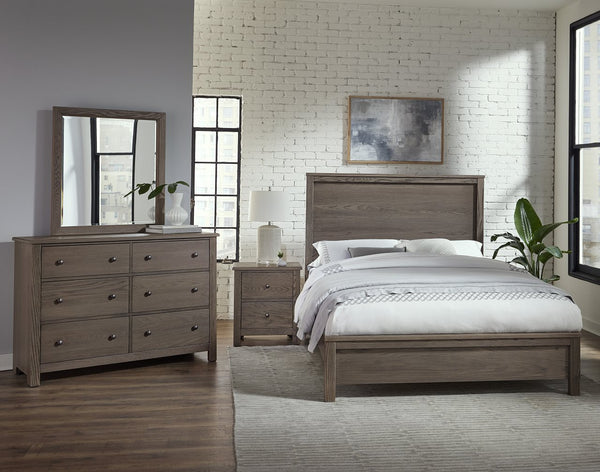 Vaughan-Bassett Fundamentals Grey King Bed
