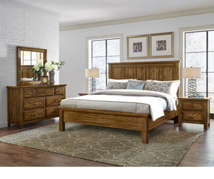 Vaughan-Bassett Maple Road Antique Amish Queen Mansion Bed
