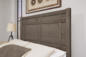 Vaughan-Bassett Custom Express Driftwood Grey King Architectural Bed