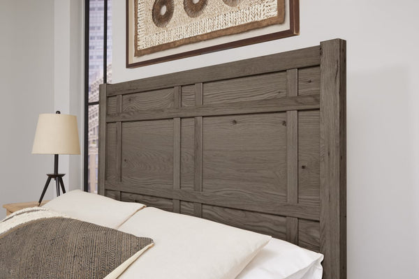 Vaughan-Bassett Custom Express Driftwood Grey King Architectural Bed