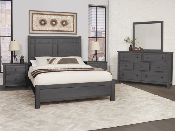 Vaughan-Bassett Custom Express Graphite California King Architectural Bed