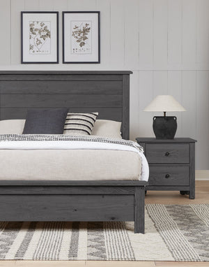 Vaughan-Bassett Custom Express Graphite King Farmhouse Bed